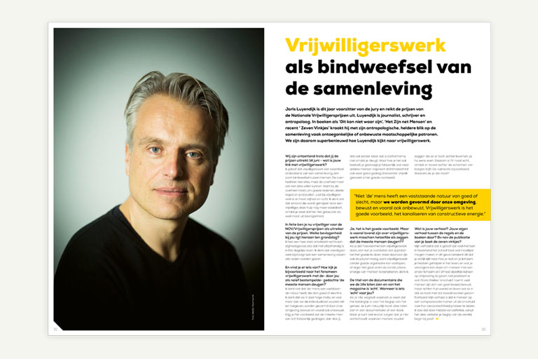 Visuele identiteit Nationale Vrijwilligersprijzen