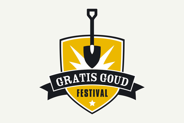 Visuele identiteit Gratis goud festival