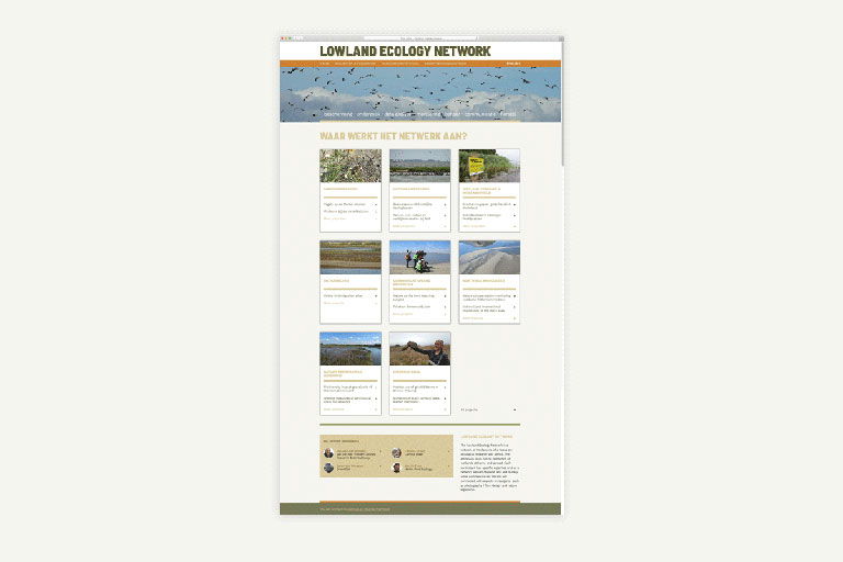 Logo's en website Lowlands ecology network