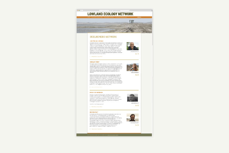 Logo's en website Lowlands ecology network