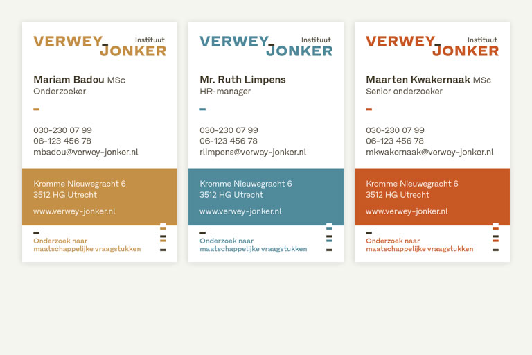 Visuele identiteit Verwey-Jonker Instituut